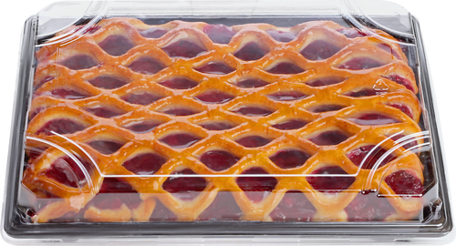 

Пирог с клубникой постный Лента Fresh вес