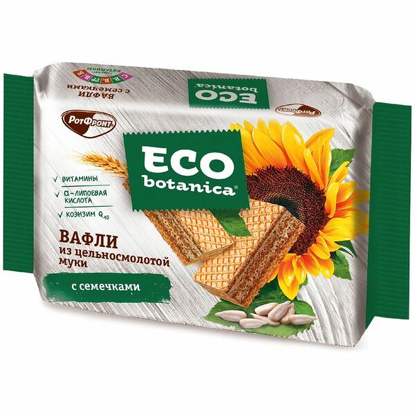 Вафли ECO BOTANICA из цельносмолотой муки с семечками 145г