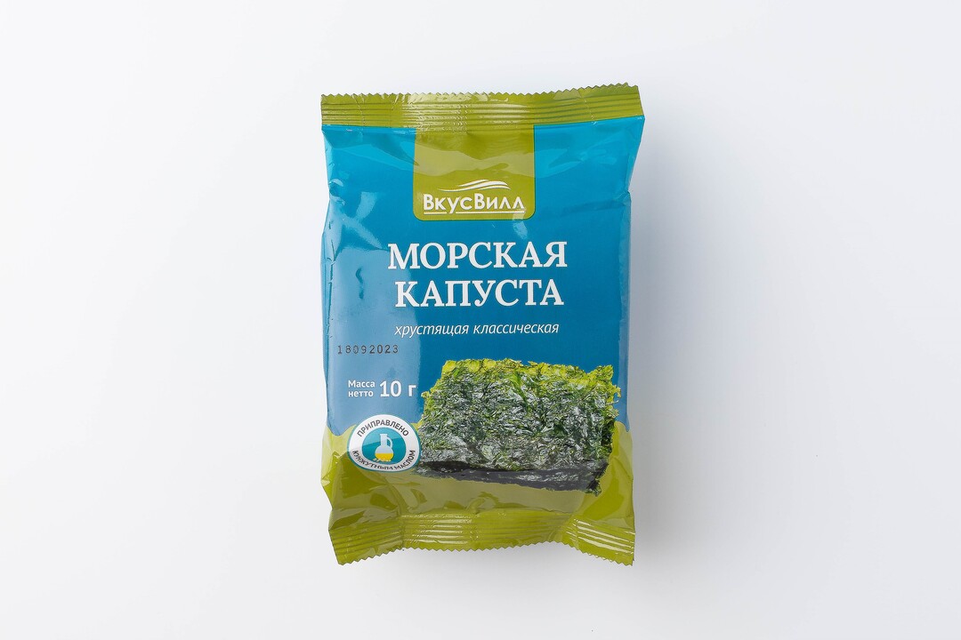 

Морская капуста хрустящая классическая, 10 г