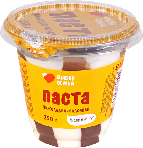 

Паста шоколадно-молочная ВЫБОР СЕМЬИ, 250г
