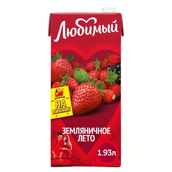 Напиток Земляничное Лето Любимый 1,93л