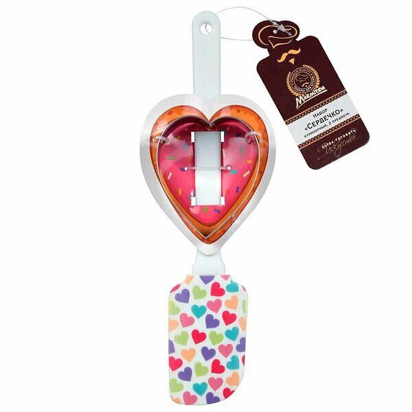 Набор кулинарный Marmiton лопатка+форма для печенья дизайн в ассортименте