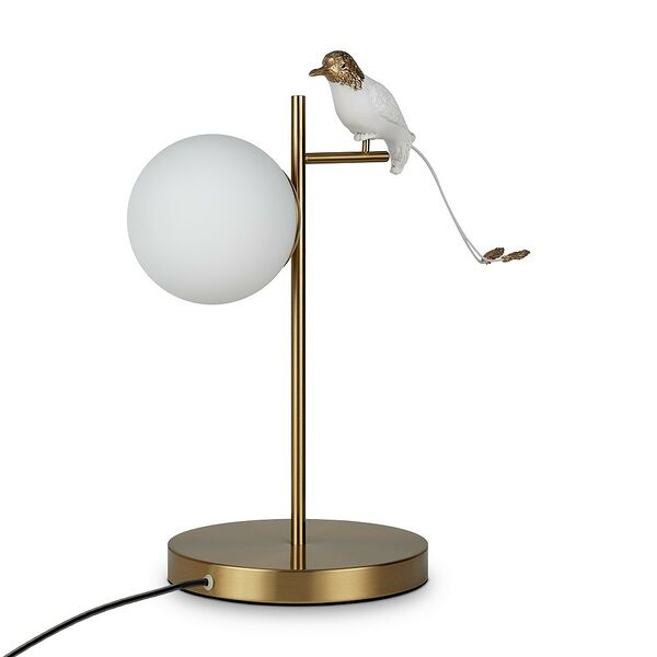 Лампа настольная Freya FR5210TL-01G, E27, 60 Вт, птичка, 42.5х20 см