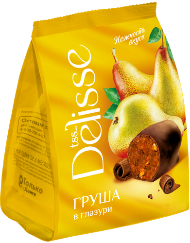

Конфеты Delisse Груша в глазури 200 г