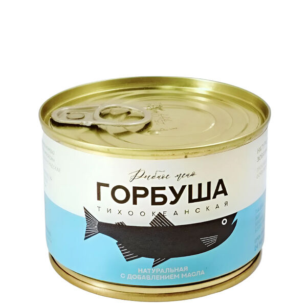 Горбуша натуральная с добавлением масла Рыбное меню, 250 г