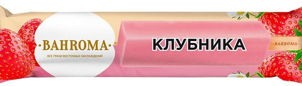 Мороженое Bahroma Лед молочный с клубничным пюре 4,5% 68г