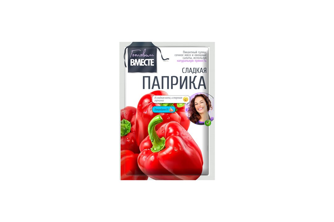 

Приправа Готовим вместе Паприка сладкая молотая 15 г