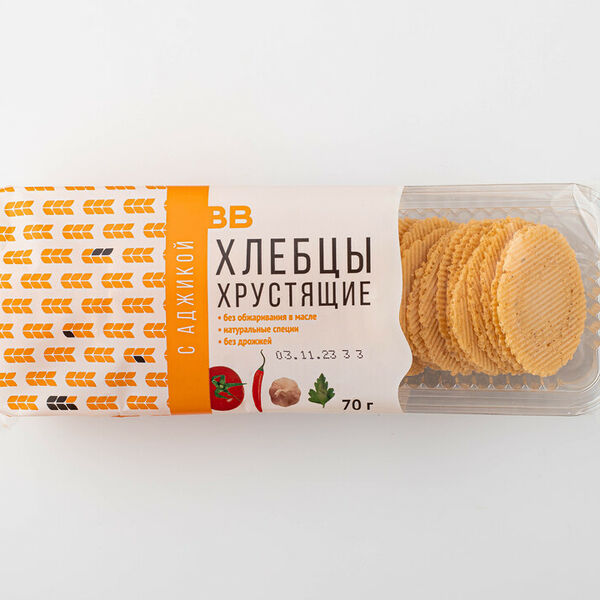 Хлебцы пшеничные ВкусВилл с аджикой