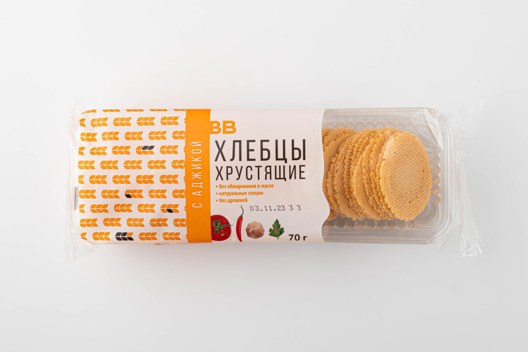 

Хлебцы пшеничные ВкусВилл с аджикой