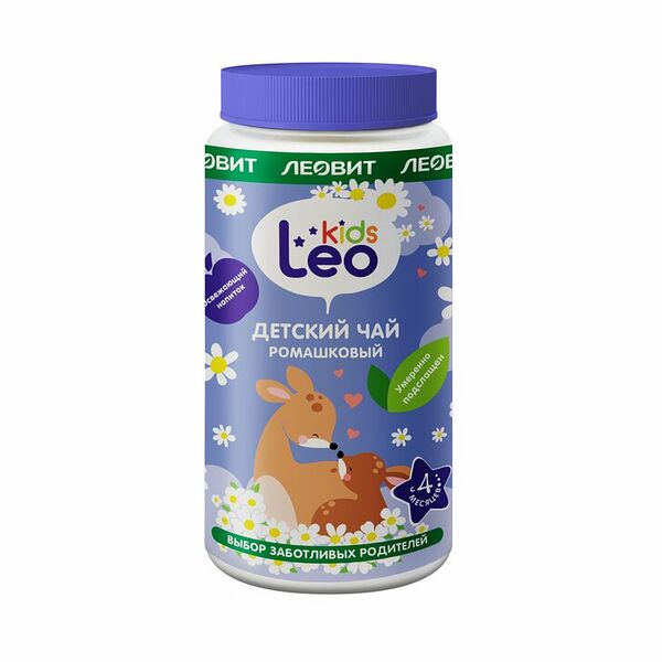 Чай детский Леовит Leo Kids Ромашковый гранулированный с 4 месяцев 200 г