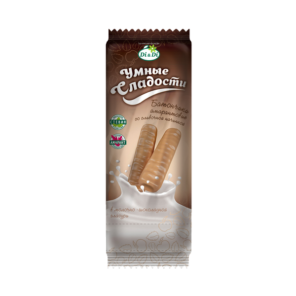 Батончик шоколадный Di&Di Умные сладости со сливочной начинкой