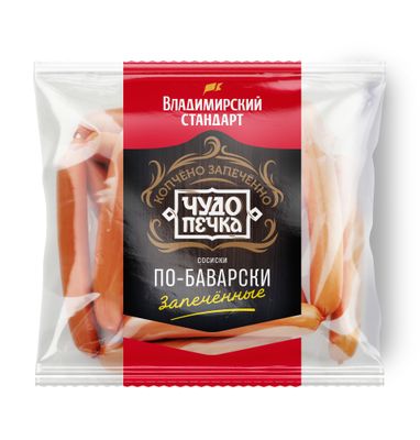 

Сосиски Владимирский стандарт Запеченные по-баварски 420 г