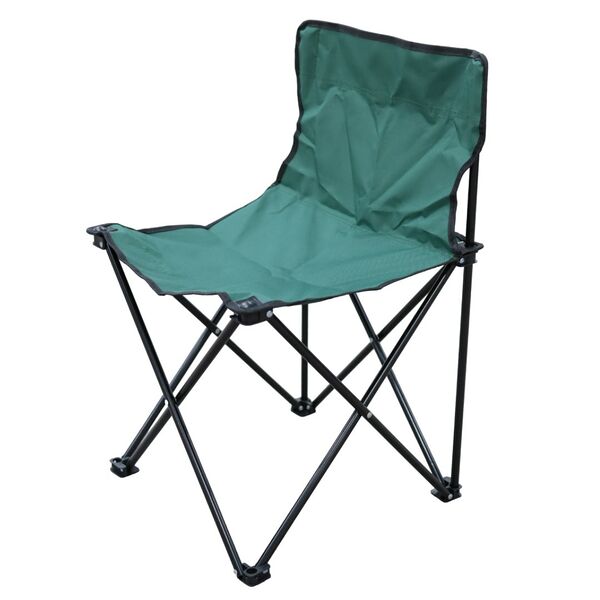 Кресло складное Кемпинговое, 45х45х70 см, без подлокотников, зеленый