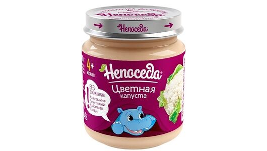 Пюре овощное Непоседа цветная капуста без сахара с 4 месяцев ст/б
