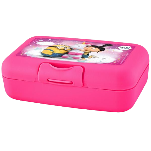 Ланч-бокс Lalababy Миньоны 0,7л клубничный