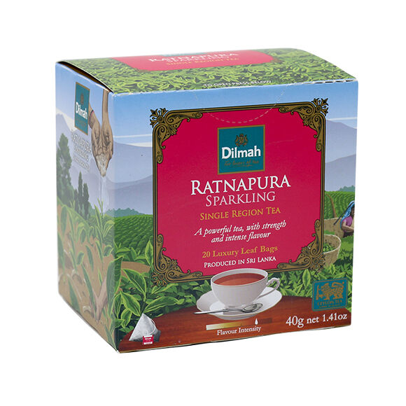 Чай черный Dilmah Ratnapura Sparkling с ароматом грейпфрута, (20пакх2г) с/я