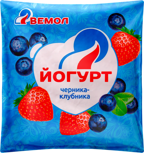 

Йогурт питьевой Вемол черника-клубника 2.5% БЗМЖ 450 г