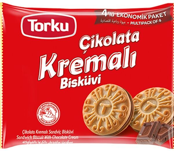 Печенье-сэндвич Torku с шоколадным кремом Фаворимо 244г