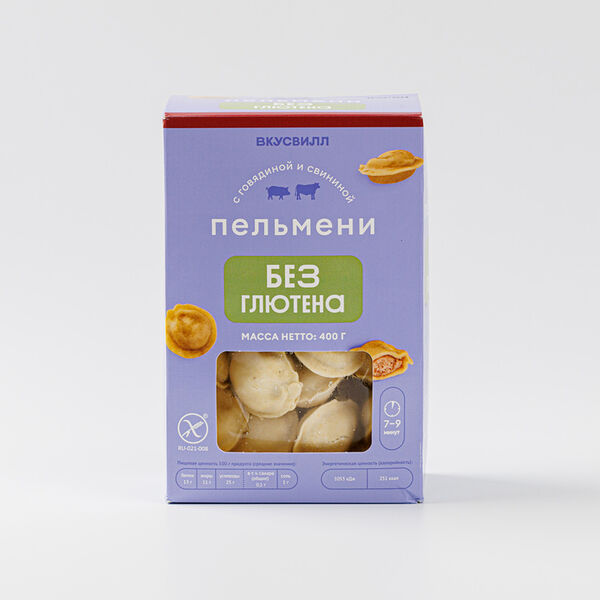 Пельмени с говядиной и свининой без глютена 