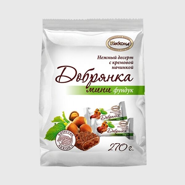 Конфеты Акконд Добрянка Фундук 270 г