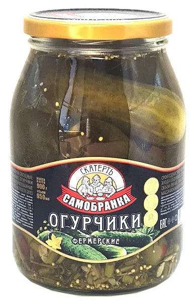 Огурцы маринованные Скатерть-Самобранка Фермерские