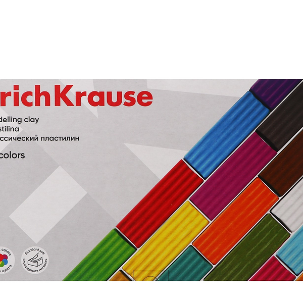 Пластилин Erich Krause классический, 18 цветов, 288 г