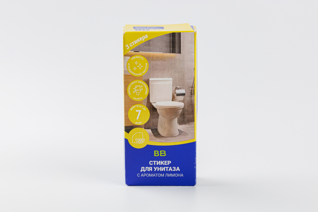

Стикер для унитаза с ароматом лимона, 3 шт, 30 г