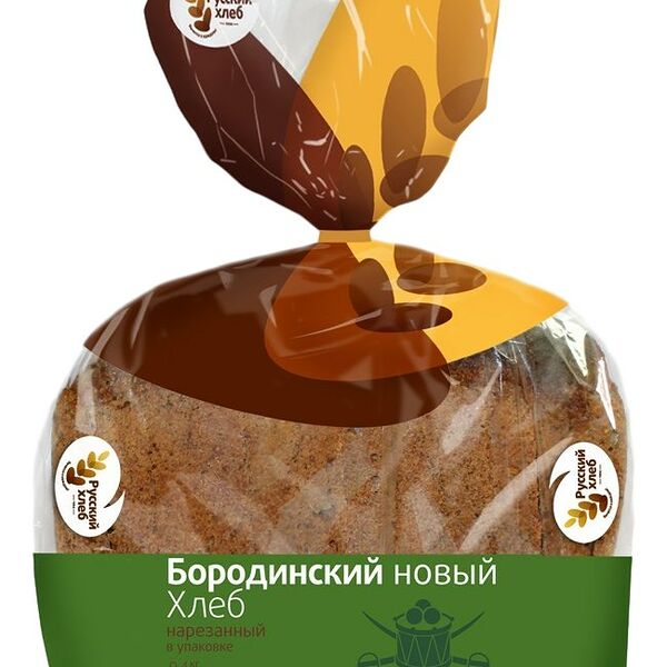 Хлеб Русский хлеб Бородинский новый нарезка 400г