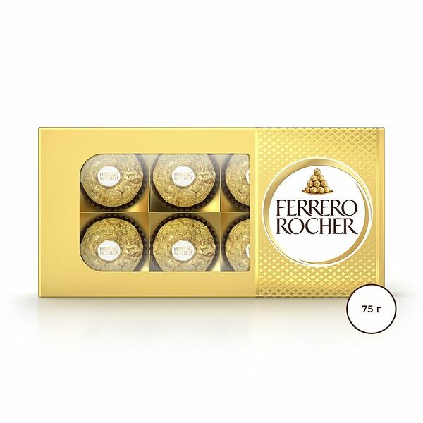Конфеты Ferrero Rocher, 75г