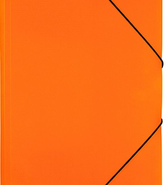 Папка Hatber HD Diamond Neon с клапанами А4 оранжевая