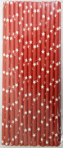 

Трубочки бумажные дизайн в ассортименте Арт. BTK039 25 шт.