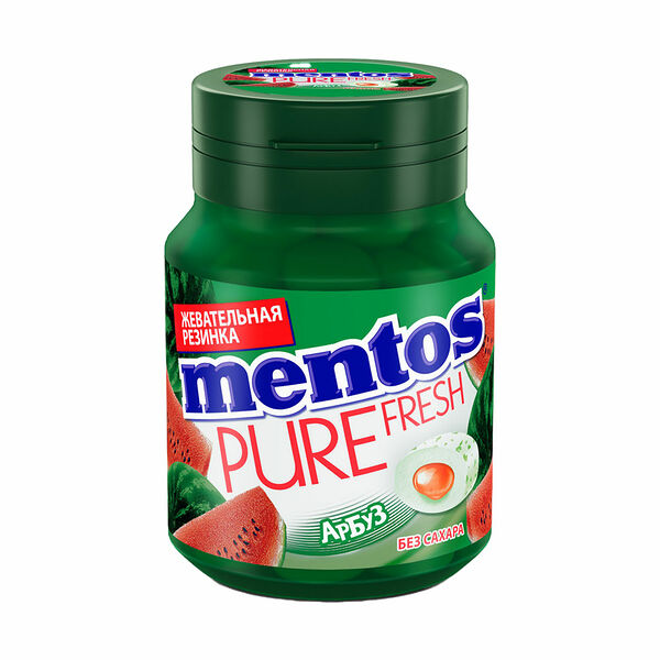 Жевательная резинка Mentos Pure Fresh Арбуз, 54 г