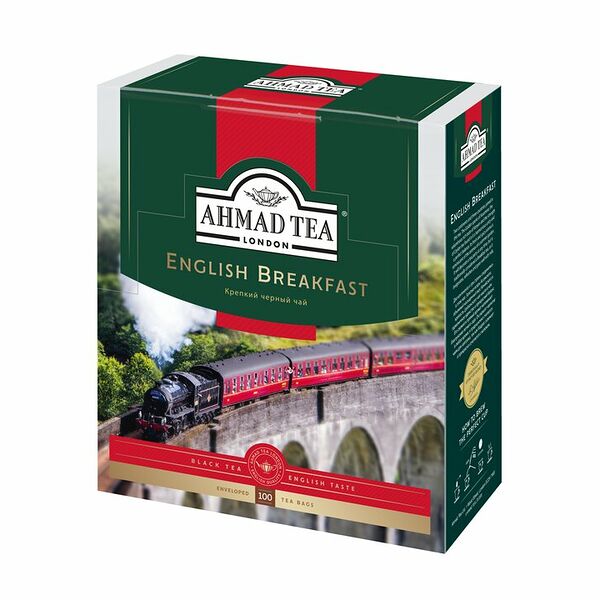 Чай черный Ahmad Tea English Breakfast в пакетиках, 100 шт, 200 г