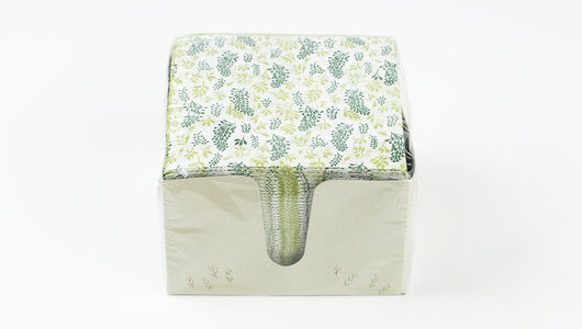 Салфетки бумажные 2сл 85 листов, в салфетнице