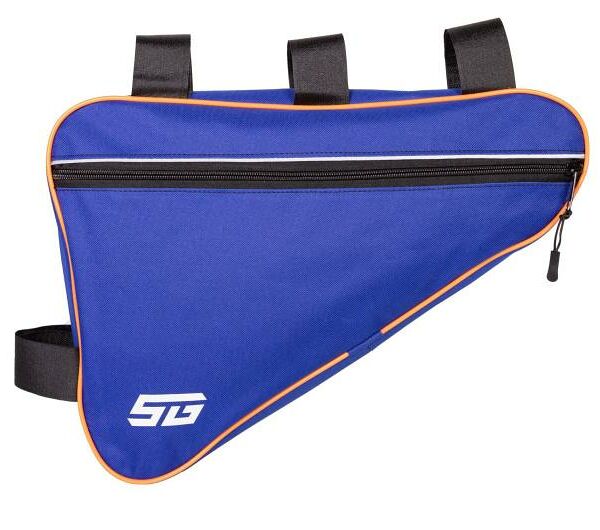 Велосумка STG под раму синяя, 40х27х6 см