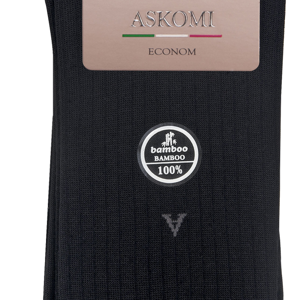 Носки мужские ХОХ Ам-3800 бамбуковые черные, 25 р