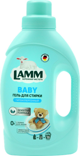 

Гель для стирки Lamm детский гипоаллергенный 1040 мл