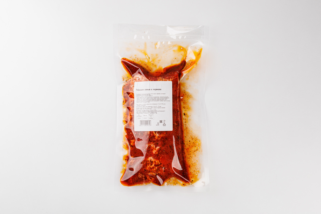 

Ребрышки свиные в маринаде, вес