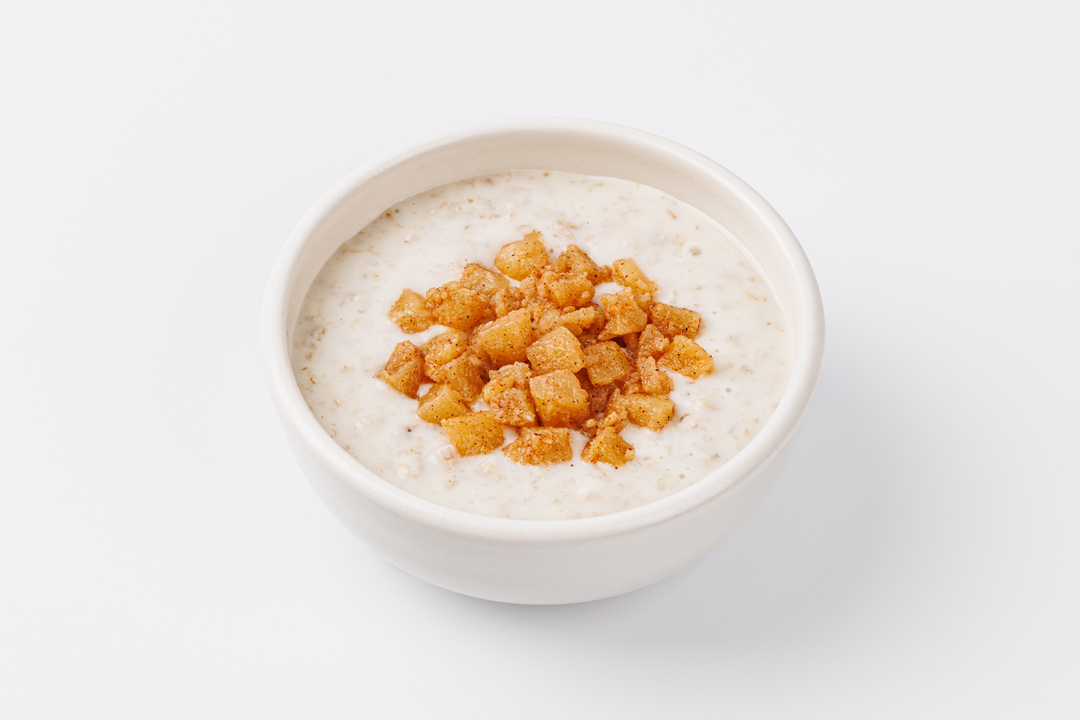 

Каша овсяная молочная с яблоком и корицей 215 г