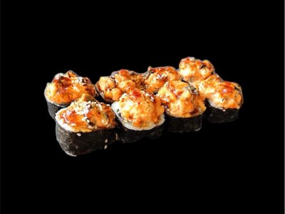 Запеченный с мидиями