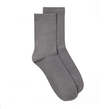 Носки из хлопка классической длины мужские, цвет светло-серый, Belle You, размер 42-43 (27), Китай