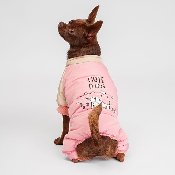 Комбинезон для собак, 4XL, розовый (девочка)