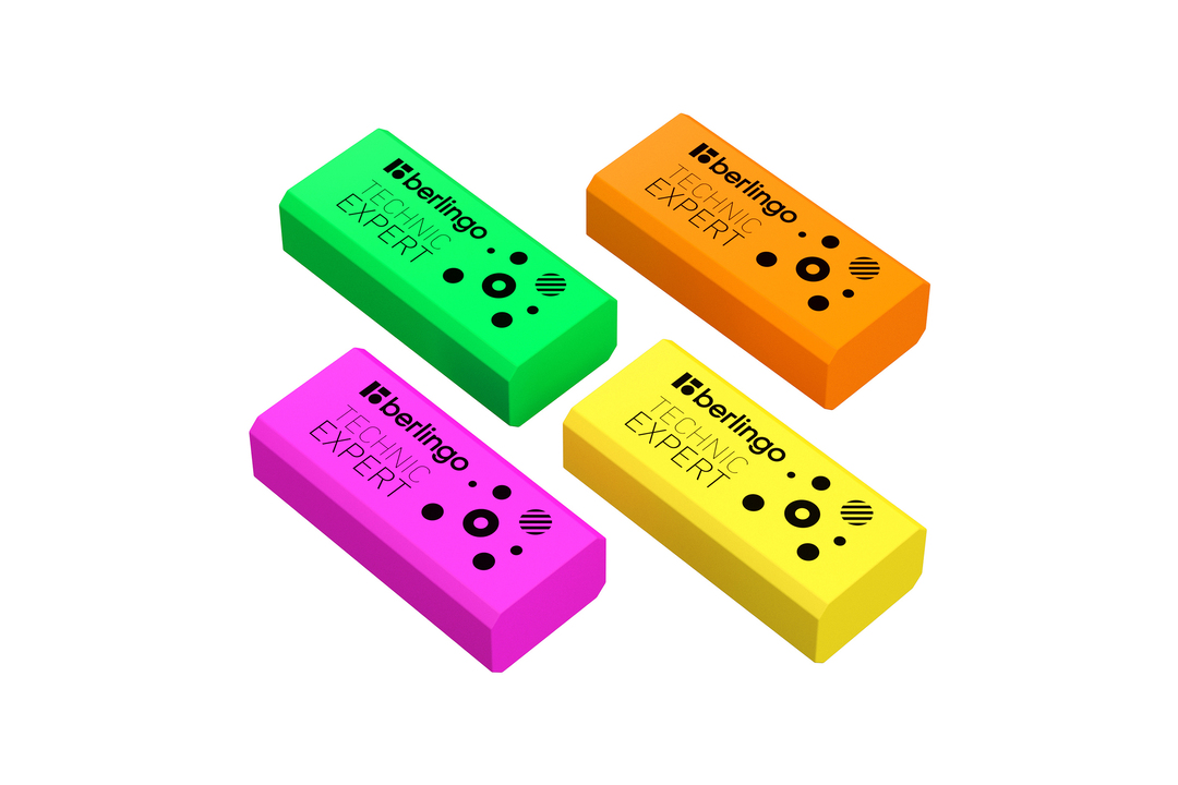 

Ластик Berlingo Technic Expert прямоугольный 40 х 18 х 11 мм 4 шт