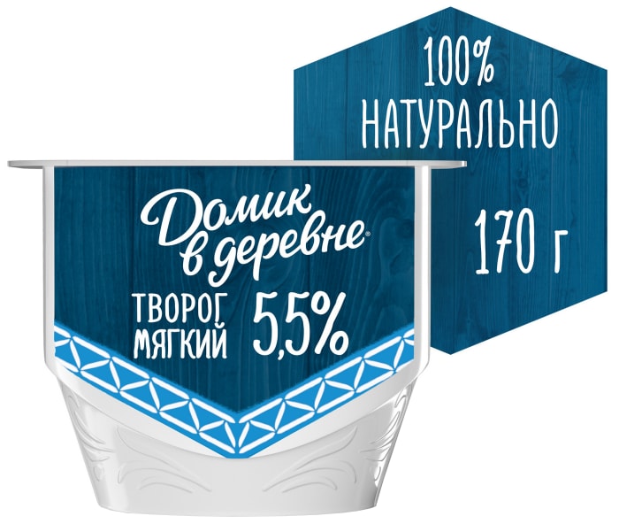 

Мягкий творог Домик в деревне 5.5% 170 г