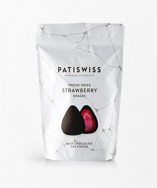 Клубника лиофилизированная в молочном шоколаде 80г Patiswiss