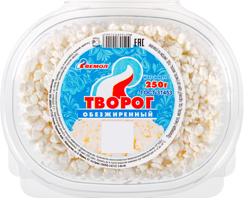 

Творог Вемол обезжиренный 1.8% 250 г