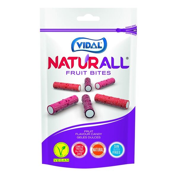 Жевательный мармелад Vidal Naturall Ягодные палочки
