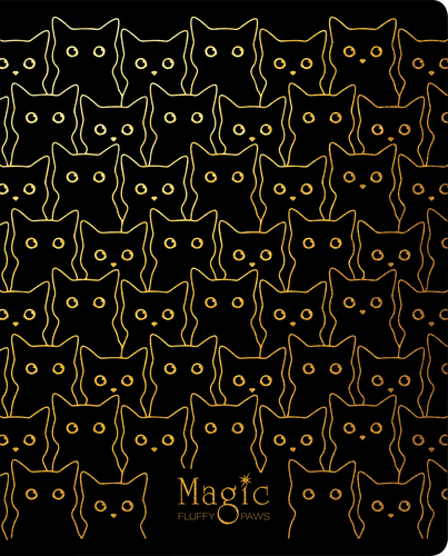 

Тетрадь MESHU Black cat, 48 листов, в клетку, в ассортименте