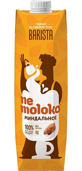 Напиток миндальный Nemoloko Barista, 1 л