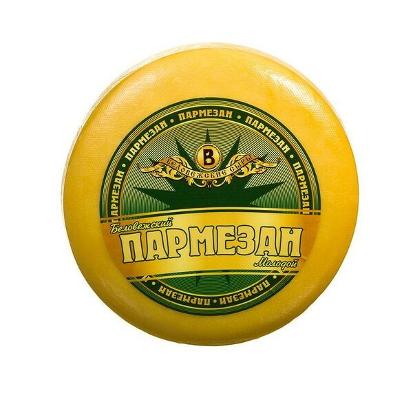 Сыр п/тв  Беловежский Пармезан 40% молодой вес